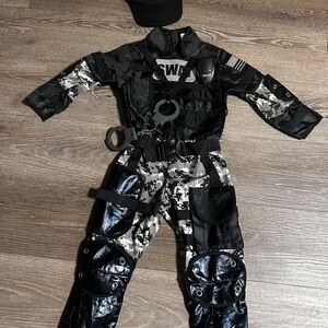 SWAT Kids Costume - Black and Gray